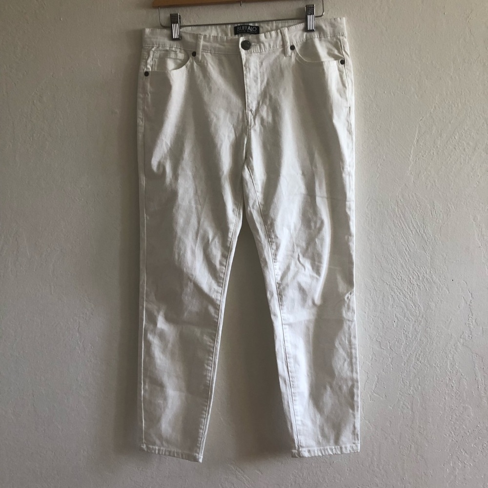 Buffalo David Bitton white stretch skinny jeans